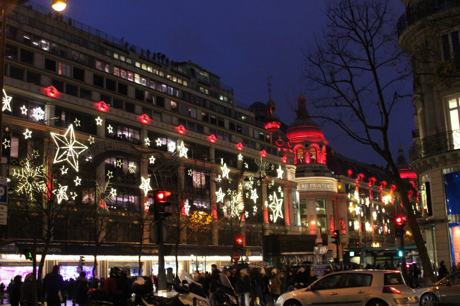 Grands boulevards  parisien à Noel
