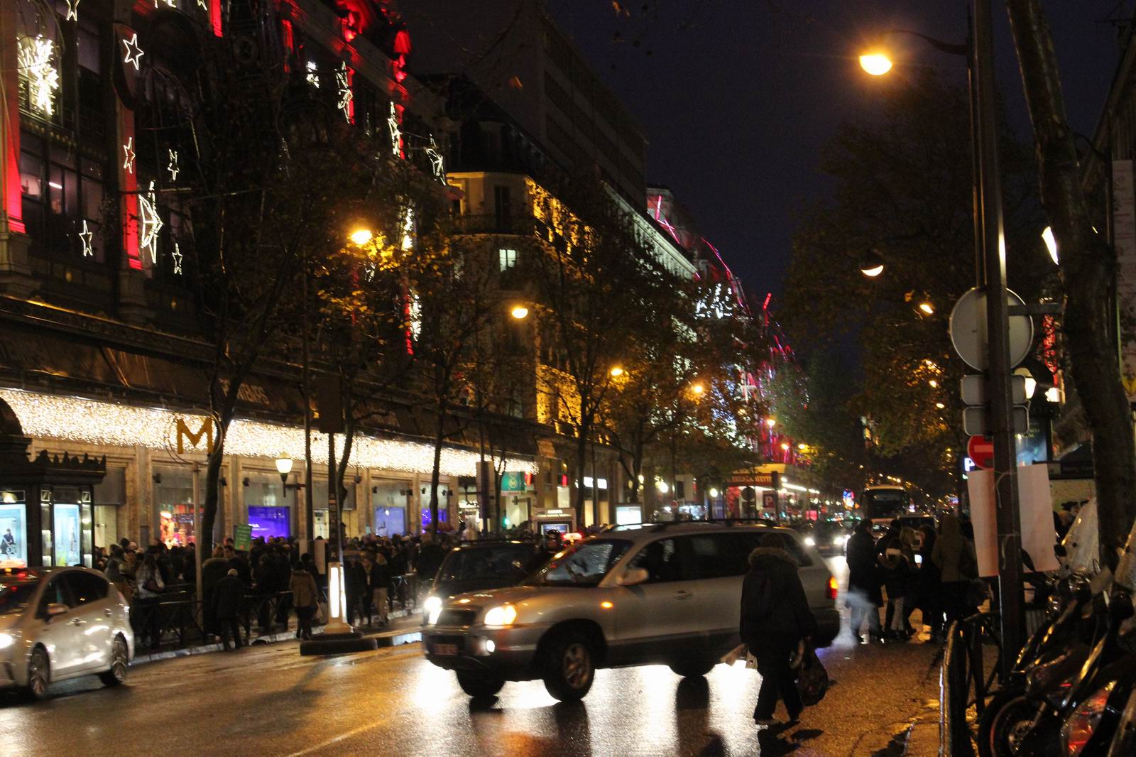Grands boulevards  parisien à Noel